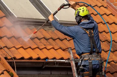 Démoussage et hydrofuge de toiture à Morganx
